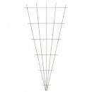 Treillis m&eacute;tallique d&eacute;coratif Metalex en forme de V en acier galvanis&eacute; plastifi&eacute; vert H 145 x 5/75 cm