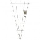 Treillis m&eacute;tallique d&eacute;coratif Metalex en forme de V en acier galvanis&eacute; plastifi&eacute; vert H 145 x 5/75 cm