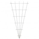 Treillis m&eacute;tallique d&eacute;coratif Metalex en forme de V en acier galvanis&eacute; plastifi&eacute; gris H 145 x 5/75 cm