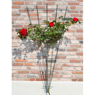 Treillis métallique décoratif Metalex en forme de V en acier galvanisé plastifié gris H 145 x 5/75 cm