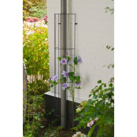 5 Treillis métallique décoratif Metalex acier galvanisé forme de ½ cercle H 145 x 18 cm