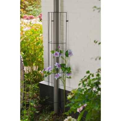 Treillis métallique décoratif Metalex acier galvanisé forme de ½ cercle H 145 x 18 cm