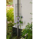 Treillis m&eacute;tallique d&eacute;coratif Metalex acier galvanis&eacute; forme de &frac12; cercle H 145 x 18 cm
