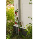 Treillis m&eacute;tallique d&eacute;coratif Metalex acier galvanis&eacute; plastifi&eacute; gris forme de &frac12; cercle H 145 x 18 cm