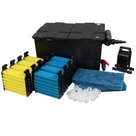 Filtre gravitaire SmartClear 12000 PlusSet Ubbink – Pour bassin jusqu’à 12000 L – UV-C 18W, volume 120 L