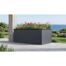 Jardinière métal WEKA Gary 200 x 100 x 77 cm Anthracite