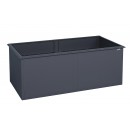 Jardini&egrave;re m&eacute;tal WEKA Gary 200 x 100 x 77 cm Anthracite