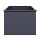 Jardini&egrave;re m&eacute;tal WEKA Gary 200 x 100 x 77 cm Anthracite