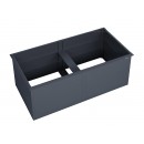 Jardini&egrave;re m&eacute;tal WEKA Gary 200 x 100 x 77 cm Anthracite