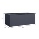 Jardini&egrave;re m&eacute;tal WEKA Gary 200 x 100 x 77 cm Anthracite