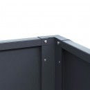 Jardini&egrave;re m&eacute;tal WEKA Gary 100 x 50 x 77 cm Anthracite
