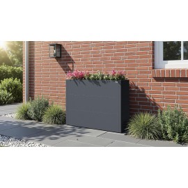 Jardinière métal WEKA Gary 100 x 30 x 77 cm Anthracite