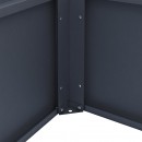 Jardini&egrave;re m&eacute;tal WEKA Gary 200 x 100 x 77 cm Anthracite