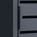 Cache-poubelle m&eacute;tal WEKA Gary 240L &ndash; 80 x 68 cm &ndash; Anthracite