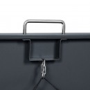 Cache-poubelle m&eacute;tal WEKA Gary 240L &ndash; 80 x 68 cm &ndash; Anthracite