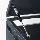 Cache-poubelle m&eacute;tal WEKA Gary 240L &ndash; 80 x 68 cm &ndash; Anthracite