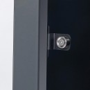Cache-poubelle m&eacute;tal WEKA Gary 240L &ndash; 80 x 68 cm &ndash; Anthracite