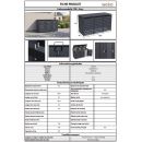 Cache-poubelle m&eacute;tal WEKA Gary 240L &ndash; 80 x 68 cm &ndash; Anthracite