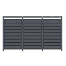 Cache-poubelle m&eacute;tal WEKA Gary 240L &ndash; 80 x 68 cm &ndash; Anthracite