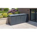 Cache-poubelle m&eacute;tal WEKA Gary 240L &ndash; 80 x 68 cm &ndash; Anthracite