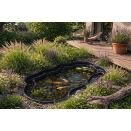 Bassin de jardin préformé Neptune Ubbink, 3800L 240 x 420 cm profondeur 100 cm 8.74 m²