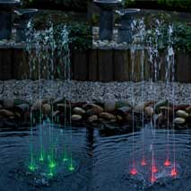Eclairage jumpmax pour bassin de jardin